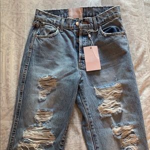 Brand new Revice denim boyfriend jeans.